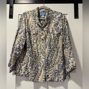 Laia Lane Black and Tan Shimmer Top Women’s Size 20 W